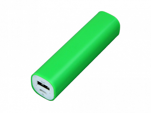 PB030 Универсальное зарядное устройство power bank  прямоугольной формы. 2200MAH. Зеленый — РПК «Прогресс»