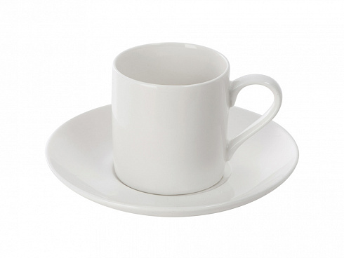 Кофейная пара прямой формы Espresso, 100мл, белый — РПК «Прогресс»