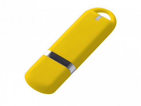USB-флешка на 64 ГБ 3.0 USB, с покрытием soft-touch, жёлтый — РПК «Прогресс»