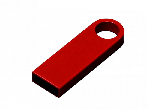 USB 3.0-флешка на 16 Гб с мини чипом и круглым отверстием, красный — РПК «Прогресс»