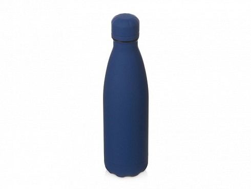 Вакуумная термобутылка Vacuum bottle C1, soft touch, 500 мл, темно-синий — РПК «Прогресс»