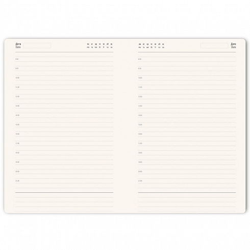 Ежедневник недатированный HAMILTON, A5, белый, кремовый блок
