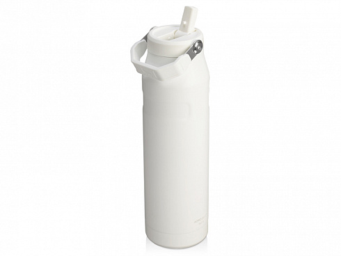 Бутылка для воды объемом 1,06 литра с откидной трубочкой Stanley IceFlow™ 2.0 - Frosted white — РПК «Прогресс»