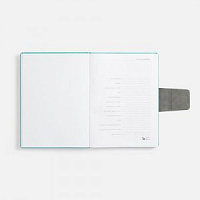 Ежедневник Grande Strap на заказ, датированный, бирюзовый