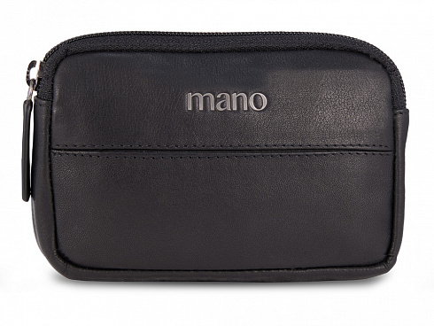 Ключница Mano Don Romeo, с RFID защитой, натуральная кожа в чёрном цвете, 11 х 2 х 7 см — РПК «Прогресс»