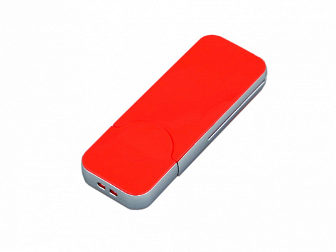 USB-флешка на 128 Гб в стиле I-phone, прямоугольнй формы, красный — РПК «Прогресс»