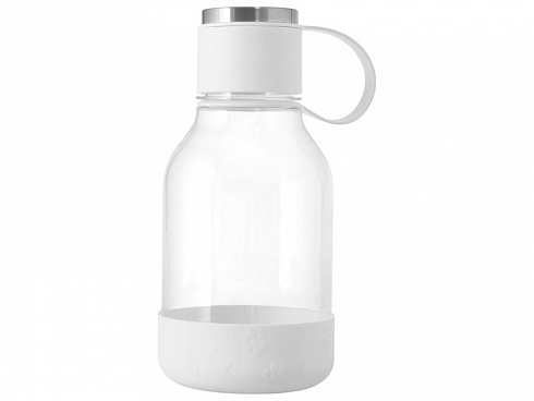Бутылка для воды 2-в-1 Dog Bowl Bottle со съемной миской для питомцев, 1500 мл, белый с гравировкой — РПК «Прогресс»