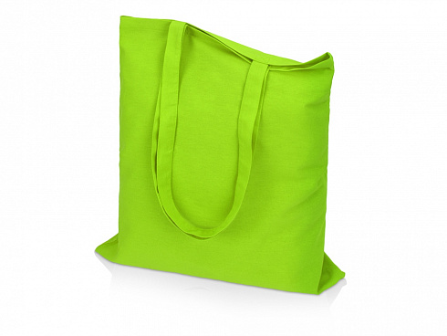 Сумка для шопинга Carryme 140 хлопковая, 140 г/м2, зеленое яблоко — РПК «Прогресс»