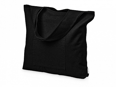 Сумка-шоппер Vest из хлопка 340 г/м2, черный — РПК «Прогресс»