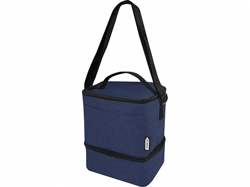 Tundra, сумка-холодильник из переработанного PET-пластика, для обеда, на 9 банок - Heather navy — РПК «Прогресс»