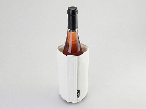 WINE COOLER SATIN WHITE/Охладитель-чехол для бутылки вина или шампанского, белый — РПК «Прогресс»