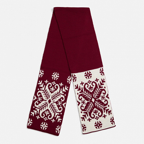 Шарф Wintertude M, красный с белым