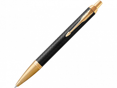 Шариковая ручка Parker IM Premium Black GT, стержень: M, цвет чернил: blue, в подарочной упаковке. — РПК «Прогресс»