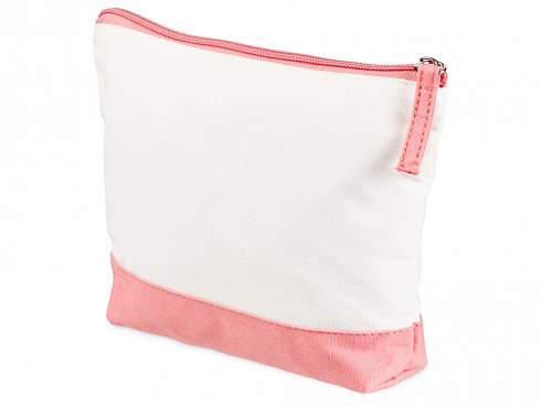 Косметичка хлопковая Cotton, белый/пыльно-розовый — РПК «Прогресс»