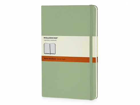 Записная книжка Moleskine Classic (в линейку) в твердой обложке, Large (13х21см), фисташковый — РПК «Прогресс»