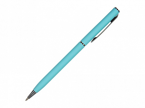 Ручка шариковая автоматическая BrunoVisconti® PALERMO цвет корпуса бирюзовый, soft-touch, 0.7 мм — РПК «Прогресс»