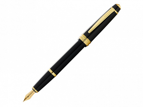 Перьевая ручка Cross Bailey Light Polished Black Resin and Gold Tone, перо F — РПК «Прогресс»