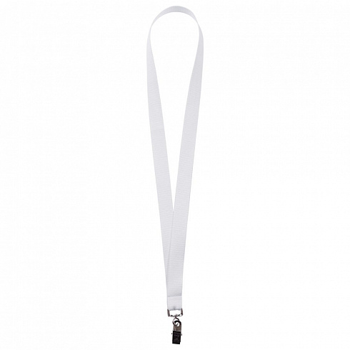Лента для бейджа Neckband, белая