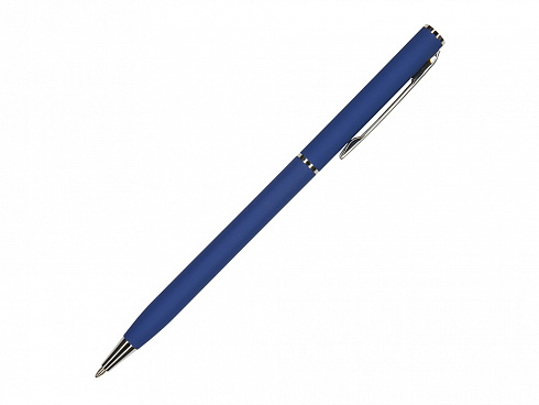 Ручка шариковая автоматическая BrunoVisconti® PALERMO цвет корпуса синий, soft-touch, 0.7 мм — РПК «Прогресс»
