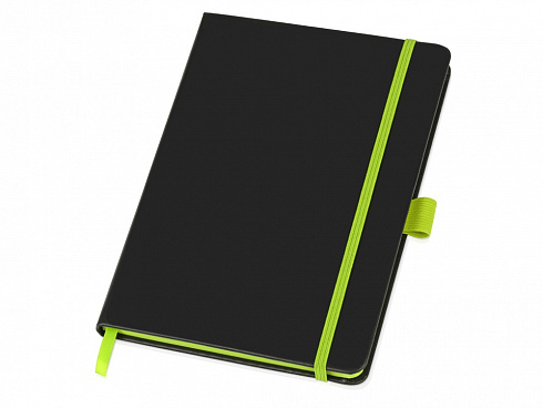 Блокнот Color edge A5, черный/лайм — РПК «Прогресс»