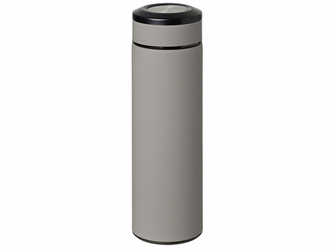 Вакуумный термос Vacuum Flask C1, soft touch, 420мл, серый — РПК «Прогресс»