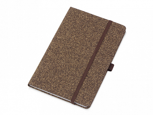 Блокнот из кофейных зерен А5 Coffee notes, твердая обложка, 80 листов 70 гр/м2 белой бумаги, кофейный — РПК «Прогресс»