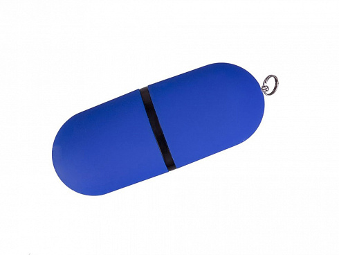 USB-флешка на 64 ГБ 3.0 USB, с покрытием soft-touch, синий — РПК «Прогресс»