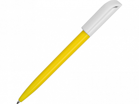 Ручка пластиковая шариковая Миллениум Color BRL, желтый/белый — РПК «Прогресс»
