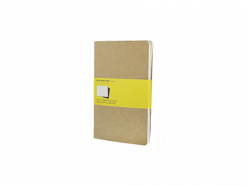 Записная книжка Moleskine Cahier (в клетку, 3 шт.), Large (13х21см), бежевый — РПК «Прогресс»