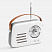 Bluetooth-колонка с радио Retronica, белая