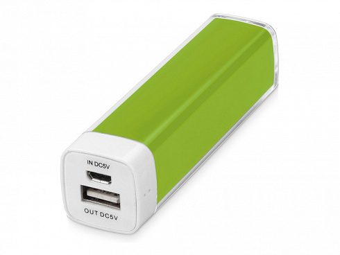 Портативное зарядное устройство Ангра, 2200 mAh, зеленое яблоко — РПК «Прогресс»