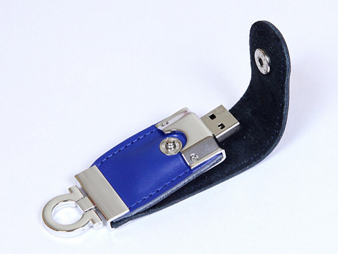 USB-флешка на 8 Гб в виде брелка, синий — РПК «Прогресс»