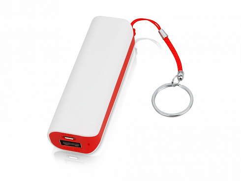 Портативное зарядное устройство (power bank) Basis, 2000 mAh, красный — РПК «Прогресс»