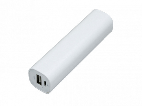 PB030 Универсальное зарядное устройство power bank  прямоугольной формы. 2600MAH. Белый — РПК «Прогресс»