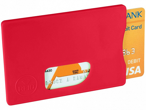 Защитный RFID чехол для кредитной карты Arnox, красный — РПК «Прогресс»