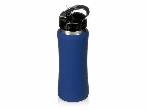 Бутылка для воды Bottle C1, сталь, soft touch, 600 мл, темно-синий (Р) — РПК «Прогресс»
