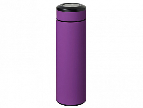 Вакуумный термос Vacuum Flask C1, soft touch, 420мл, фиолетовый — РПК «Прогресс»