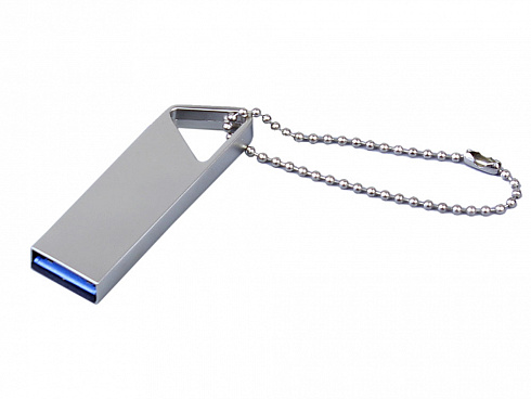 USB 3.0-флешка на 32 Гб с мини чипом, компактный дизайн, отверстие треугольной формы для цепочки — РПК «Прогресс»