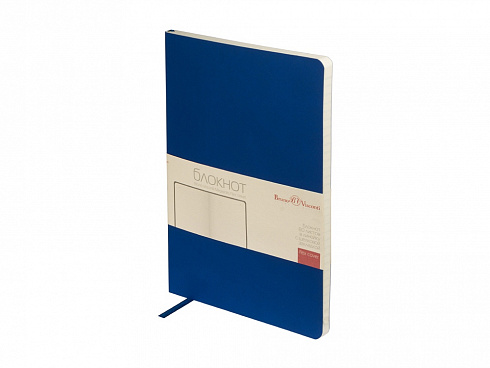 Блокнот А5 Megapolis Flex Velvet, синий — РПК «Прогресс»
