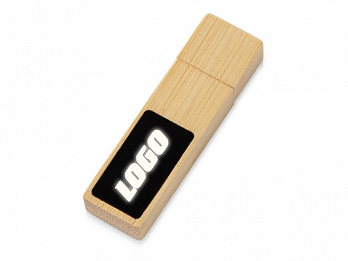 USB 2.0- флешка на 32 Гб c подсветкой логотипа Bamboo LED — РПК «Прогресс»