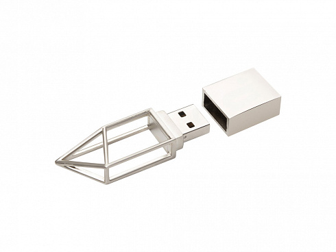 USB-флешка на 32 ГБ, micro USB  серебро — РПК «Прогресс»