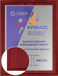 Плакетка с металлической пластиной