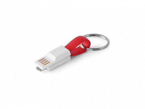 RIEMANN. USB-кабель с разъемом 2 в 1, Красный — РПК «Прогресс»