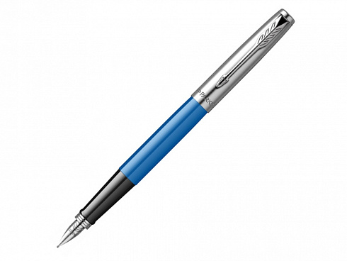 Ручка перьевая Parker Jotter Originals Blue Chrom CT, перо: F, цвет чернил: blue, в подарочной упаковке — РПК «Прогресс»