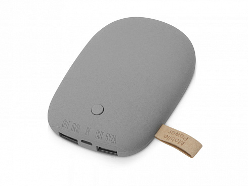 Внешний аккумулятор в форме камня Stone, 7800 mAh, серый — РПК «Прогресс»
