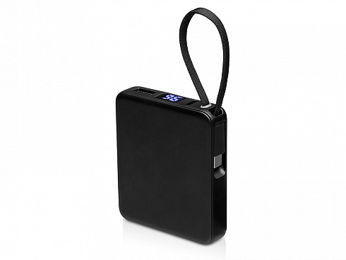 Внешний аккумулятор со встроенным кабелем USB-C Дэнси, 5000 мАч, черный — РПК «Прогресс»