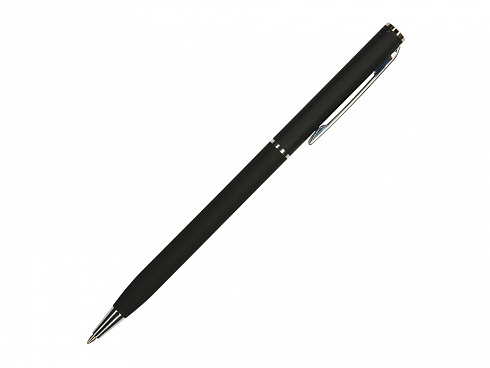 Ручка шариковая автоматическая BrunoVisconti® PALERMO цвет корпуса черный, soft-touch, 0.7 мм — РПК «Прогресс»