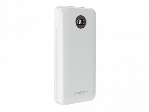 Портативный аккумулятор Canyon PB-2002 (CNE-CPB2002W), белый — РПК «Прогресс»