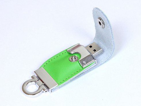 USB-флешка на 32 Гб в виде брелка, зеленый — РПК «Прогресс»