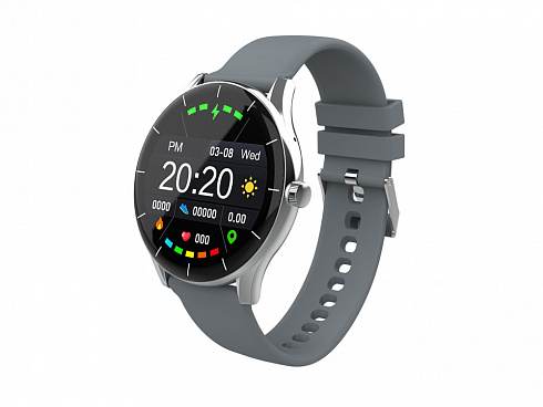 Умные часы HIPER IoT Watch GT, серый/розовый — РПК «Прогресс»